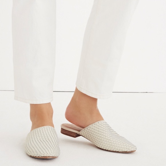madewell woven mules